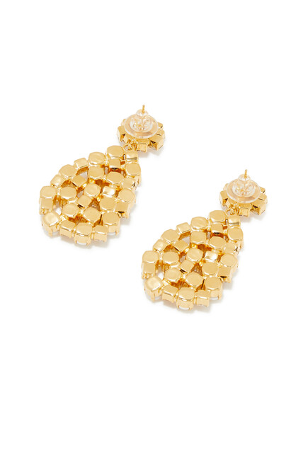 All Of Me Earrings, 18k Gold-Plated & Pearls